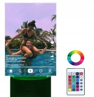 Tablice i flipcharty - Lampka Tik Tok Twoje Nagranie i Zdjęcie Prezent - miniaturka - grafika 1