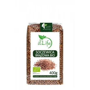 BioLife Soczewica brązowa Bio 400 g - Ziarna i nasiona roślin strączkowych - miniaturka - grafika 1