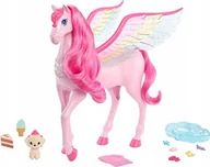 Lalki dla dziewczynek - Mattel Barbie Magic Szczypta Magii Pegaz Światła I Dźwięki Różowy Hlc41 - miniaturka - grafika 1