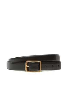 Calvin Klein Pasek Damski Classic Square Buckle Belt 20Mm LV04F7036G Czarny - Paski - miniaturka - grafika 1