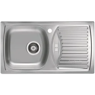 Alveus Zlewozmywak stalowy wpuszczany satyna BASIC 150 1037766K - Zlewozmywaki - miniaturka - grafika 1