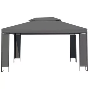 vidaXL Altana, antracytowa, 300 x 400 cm - Altany ogrodowe - miniaturka - grafika 1