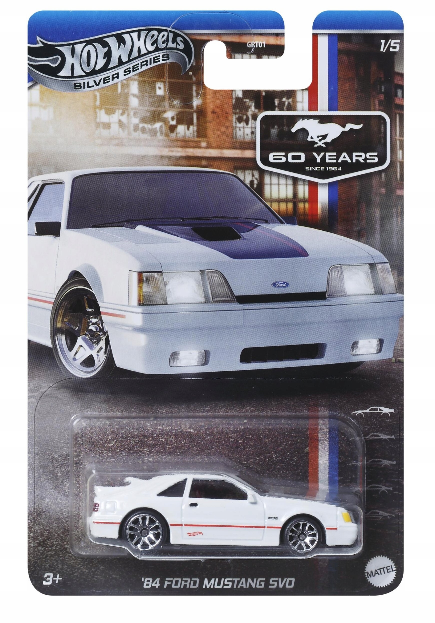 Mattel Hot Wheels Silver Series JBY50 1:64 skala 1984 FORD MUSTANG SVO