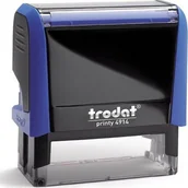 Pieczątki - Trodat PIECZĄTKA TRODAT 4914 NIEBIESKA - PODUSZKA CZARNA 64X26MM - miniaturka - grafika 1