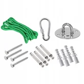 Inne mocowania - SPRINGOS Zestaw do montażu SPRINGOS hak do podwieszania 2 szt hamaków huśtawek SPR0017 - miniaturka - grafika 1