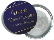 Wesele i ślub - Personalizowane podziękowanie z magnesem na Wesele - 12 szt. - miniaturka - grafika 1