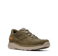 Półbuty męskie - Clarks Chart Lite Tor H [dark olive combi suede] - rozmiar 43 - miniaturka - grafika 1