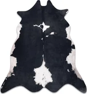 Dywany - Dywan Sztuczna Skóra Bydlęca, Krowa G5070-3 Czarno-biała skórka czarny 155x195 cm - miniaturka - grafika 1