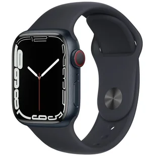 Apple Watch 7 LTE 45mm Midnight Aluminum/Midnight Sport - Smartwatch - miniaturka - grafika 1