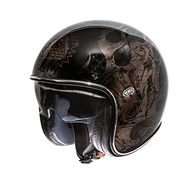 Kaski motocyklowe - PREMIER HELMET VINTAGE BD CZARNY CHROME, CZARNY CHROM/BEIGE, L - miniaturka - grafika 1