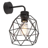 Lampy ścienne - GALAXY BLACK KINKIET 1 PŁ - miniaturka - grafika 1