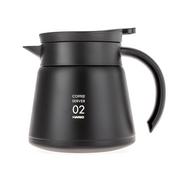 Dzbanki i imbryki - Hario Insulated Stainless Steel Server V60-02 Czarny 600ml VHS-60B - miniaturka - grafika 1