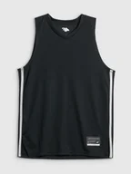 Koszulki sportowe męskie - 4F Koszulka do koszykówki loose szybkoschnąca uniseks - czarna XL - miniaturka - grafika 1