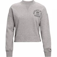 Kurtki i kamizelki sportowe damskie - Damska bluza trenignowa UNDER ARMOUR UA Project Rock Fleece LC Crew - miniaturka - grafika 1