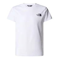 Koszulki sportowe damskie - Koszulka dziecięca The North Face Redbox 0A89VTFN41 - biała - miniaturka - grafika 1