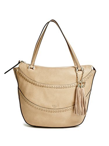 Guess Damskie Solene Large Satchel torebki, rozmiar uniwersalny, brązowy - brązowy (Camel) - jeden rozmiar