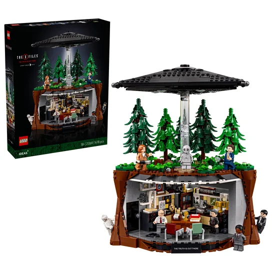 LEGO IDEAS ARCHIWUM X HALLOWEEN UFO JESIENNE OZDOBY GADŻETY HALLOWEEN PREZENT DLA FANA TEMATÓW UFO PREZENT NA URODZINY DLA FANA KOSMOSU KREATYWNY PR..