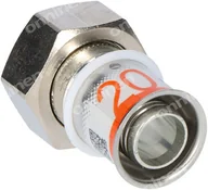 Łączniki, trójniki, kształtki - Uponor S-Press PLUS złączka z ruchomą nakr. 20-G3/4"SN - miniaturka - grafika 1