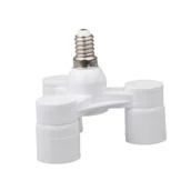 Akcesoria do domofonów i wideodomofonów - INQ Rozgałęźnik gniazda E14 3xE14 3XE14 - miniaturka - grafika 1