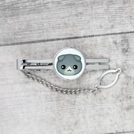 Spinki do mankietów i krawatów - Kot szkocki zwisłouchy Spinka do krawata - miniaturka - grafika 1