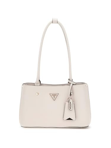 GUESS Torba na ramię z motywem dyplomu jeans - kobieta, Ivory, 27 x 17 x 9 cm