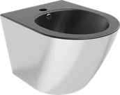 Bidety - Mexen Lena bidet wiszący, czarny mat/srebrny - 35224874 - miniaturka - grafika 1
