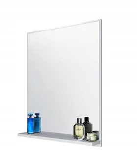 Lustro Biały Mat 52x64 – Prostokątne, Ścienne, Minimalistyczne, Do Łazienki - Lustra Lustro Biały Mat 52x64 – Prostokątne, Ścienne, Minimalistyczne, Do Łazienki - Lustra - miniaturka - grafika 1