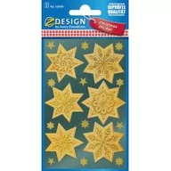 Ozdoby bożonarodzeniowe - Naklejki Z-DESIGN-złote gwiazdy AVERY ZWECKFORM 36szt. /52808/ ZW779 - miniaturka - grafika 1