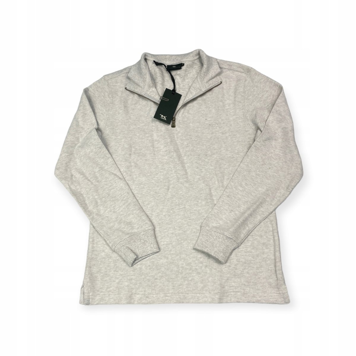 Sweter szary m��ski ze st��jk�� Rodd & Gunn S