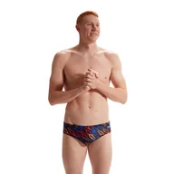 Kąpielówki męskie - Kąpielówki slipy męskie kąpielowe Speedo Allover Digital - miniaturka - grafika 1