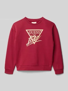 Bluza o kroju regular fit z nadrukiem z logo model ‘Active’ - Bluzy dla dziewczynek - miniaturka - grafika 1
