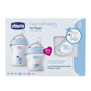 Chicco Artsana Poland Zestaw do karmienia, 0m+, Niebieski - Butelki dla niemowląt - miniaturka - grafika 3