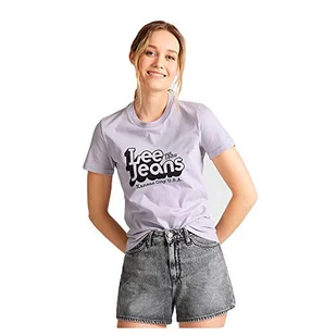 Lee damska koszulka Slim Logo Tee T-Shirt - Koszulki i topy damskie - miniaturka - grafika 1