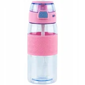 Bidony dla dzieci - BUTELKA NA WODĘ BIDON SZKOLNY Z USTNIKIEM 600 ml RÓŻOWA Kite - miniaturka - grafika 1