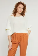 Swetry damskie - Sweter z wiązaniem z tyłu - Monnari - miniaturka - grafika 1