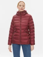 Kurtki damskie - Tommy Hilfiger Kurtka zimowa WW0WW39581 Bordowy Regular Fit - miniaturka - grafika 1