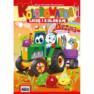 Kolorowanki, wyklejanki - Niko Kolorowanka. Liczę i koloruję. Warzywa Alicja Groszek-Abramowicz - miniaturka - grafika 1