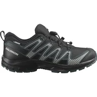 Buty dla chłopców - Salomon XA PRO V8 CLIMASALOMON wodoodporne buty turystyczne, czarne/Phantom/Dark Slate, rozmiar 0 UK, Black Phantom Dark Slate, 0 UK - miniaturka - grafika 1