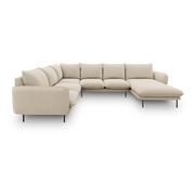 Narożniki - Beżowa sofa w kształcie litery U Cosmopolitan Design Vienna, lewostronna - miniaturka - grafika 1