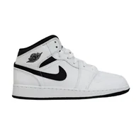 Moda i Uroda OUTLET - Buty sportowe młodzieżowe białe Air Jordan 1 Mid - DQ8423-132-36.5 - miniaturka - grafika 1