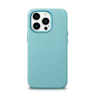Etui i futerały do telefonów - iCarer Litchi Premium Leather Case skórzane etui iPhone 14 Pro magnetyczne z MagSafe zielony (WMI14220710-GN) - miniaturka - grafika 1