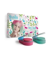 Farby do włosów i szampony koloryzujące - Snails Snails XMASS - Hair Chalk Flamingo Zmywalne Kredy do włosów 2szt - miniaturka - grafika 1