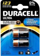 Baterie i akcesoria - 8702# Bateria litowa 3v`cr123 duracell blister 2sztuki - miniaturka - grafika 1
