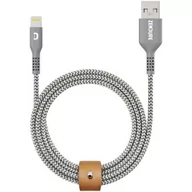 Kable USB - Zendure pleciony nylonowy kabel 2m szary - miniaturka - grafika 1