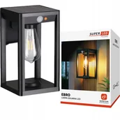 Lampy ogrodowe - Lampa solarna LED elewacyjna kinkiet ogrodowy + żarówka Filament SuperLED - miniaturka - grafika 1