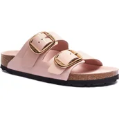 Klapki i japonki damskie - Birkenstock Skórzane klapki Arizona | narrow fit - miniaturka - grafika 1