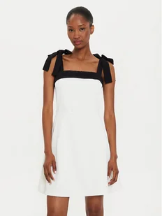 Imperial Sukienka koktajlowa AEWOHGC Écru Regular Fit - Sukienki - miniaturka - grafika 1