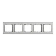Wyłączniki światła i elektryczne - Ramka pięciokrotna Szczotkowane aluminium SEDNA DESIGN SCHNEIDER ELECTRIC - miniaturka - grafika 1