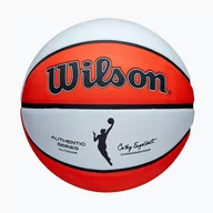 Koszykówka - Piłka do koszykówki dziecięca Wilson WNBA Authentic Series Outdoor orange/white rozmiar 5 - miniaturka - grafika 1