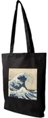 Torby i wózki na zakupy - Torba z naszywką Wielka Fala w Kanagawie Katsushika Hokusai - miniaturka - grafika 1